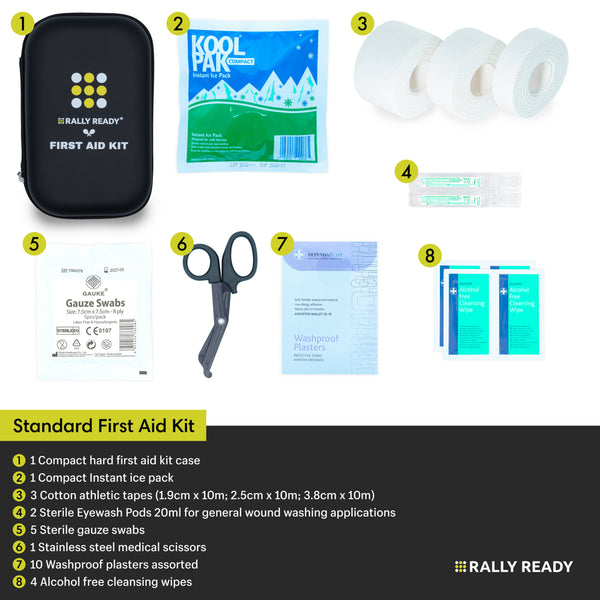 Rally Ready Black Standard First Aid Kit Product